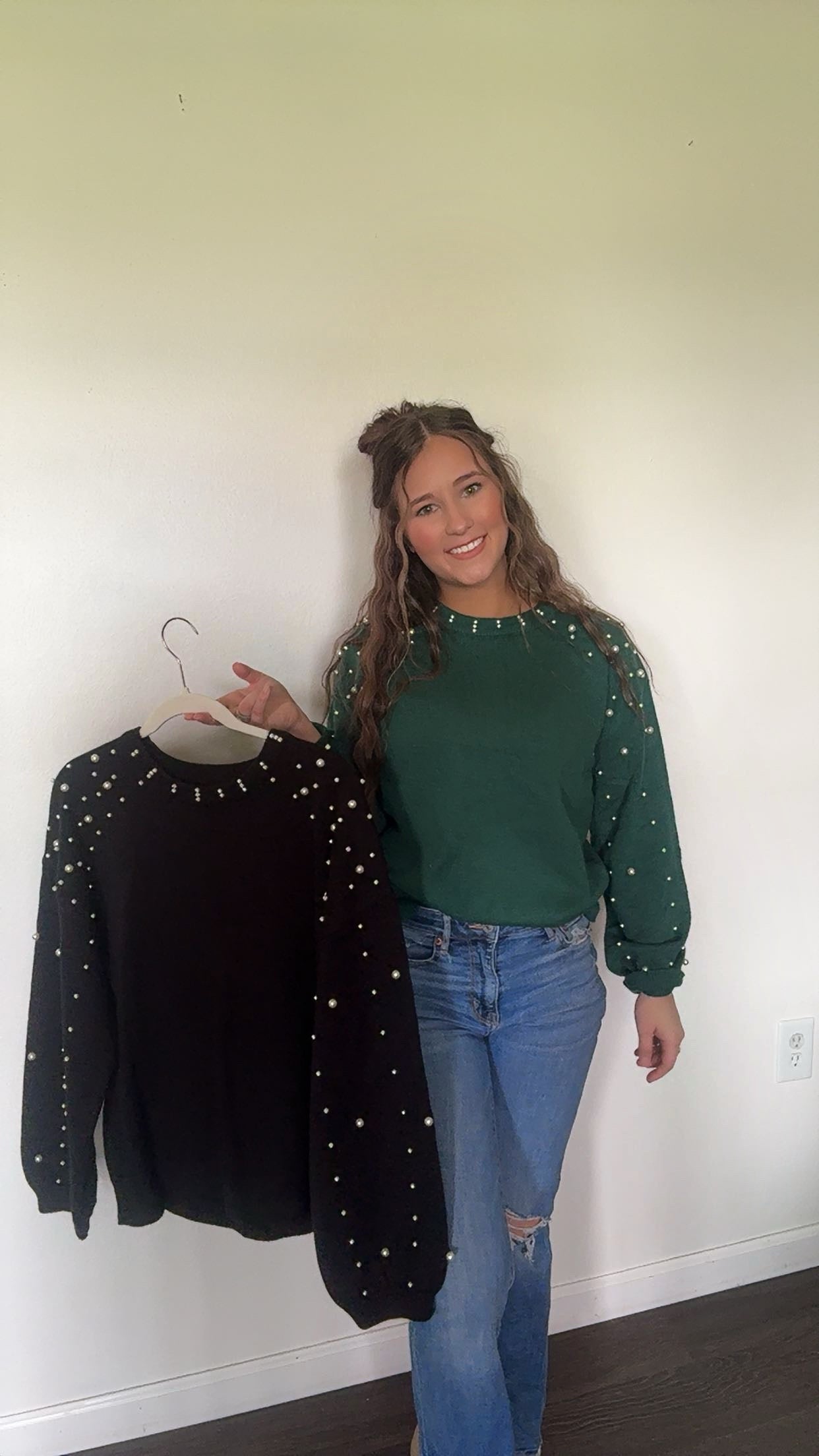Pearl Sweater: Evergreen