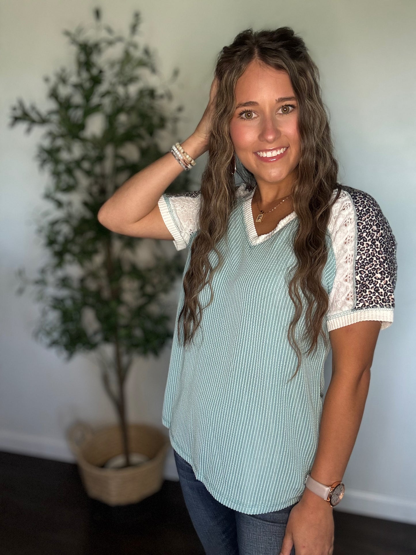 Leopard & Lace Tee