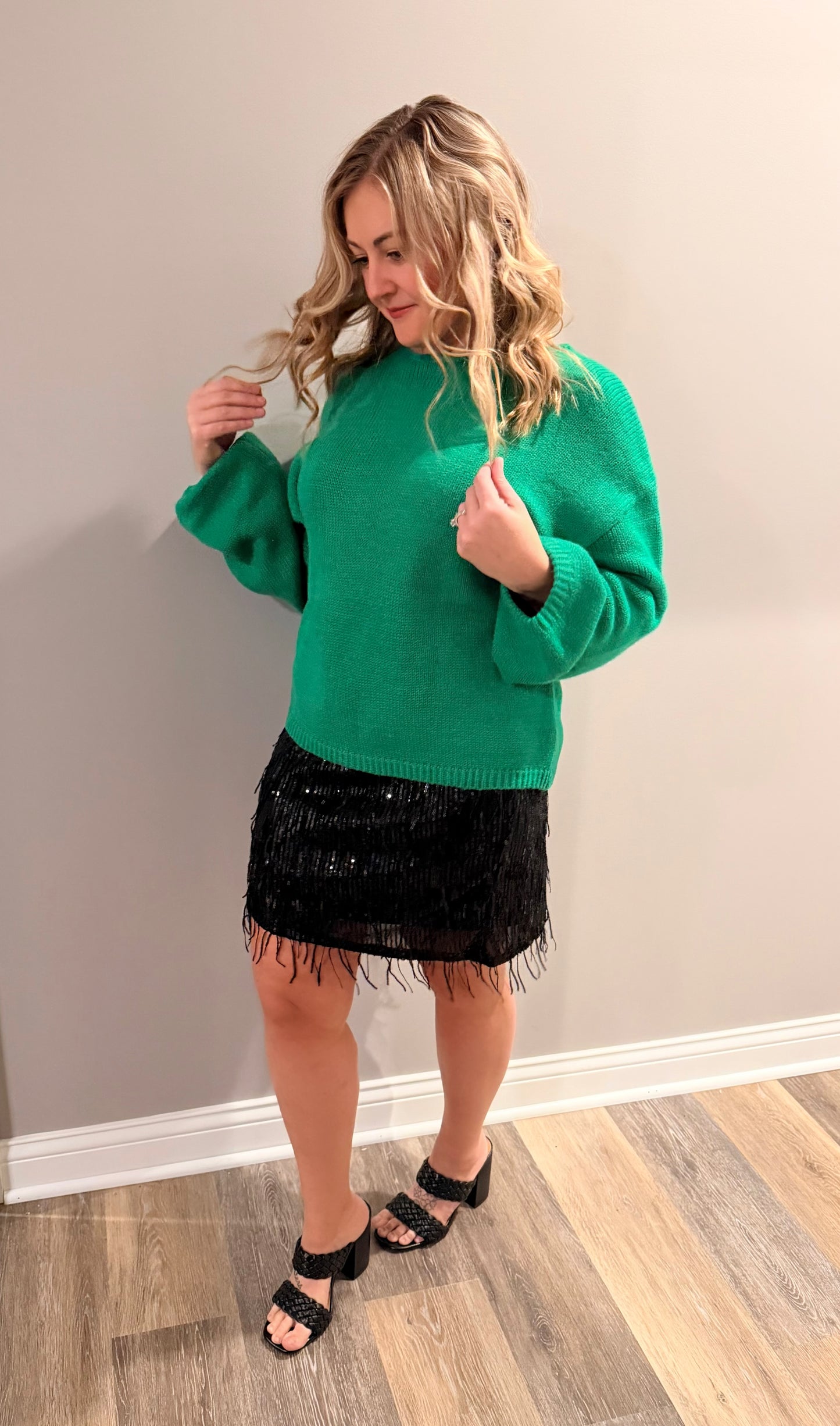 Green Bow Sweater