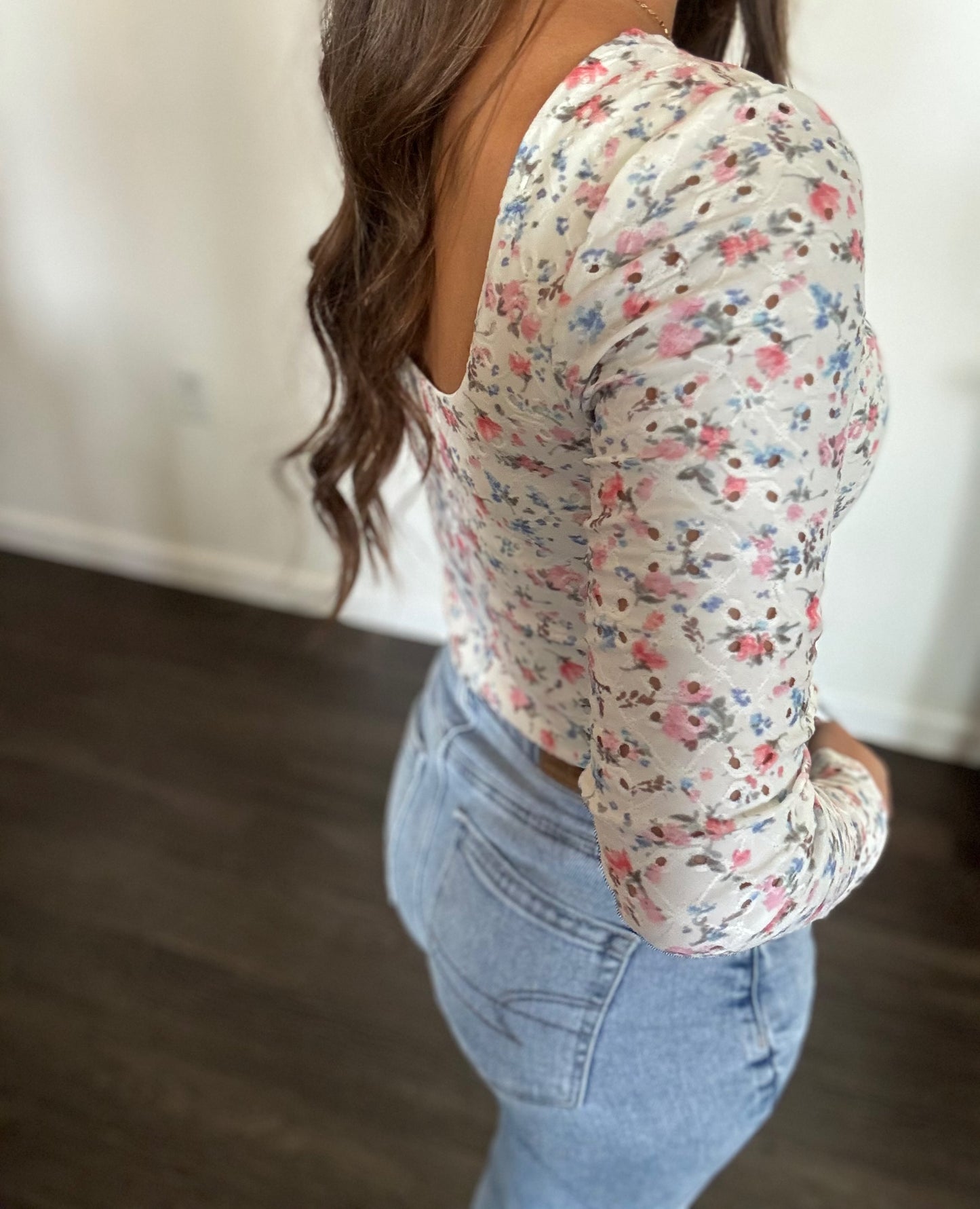 Floral Print Long Sleeve Top