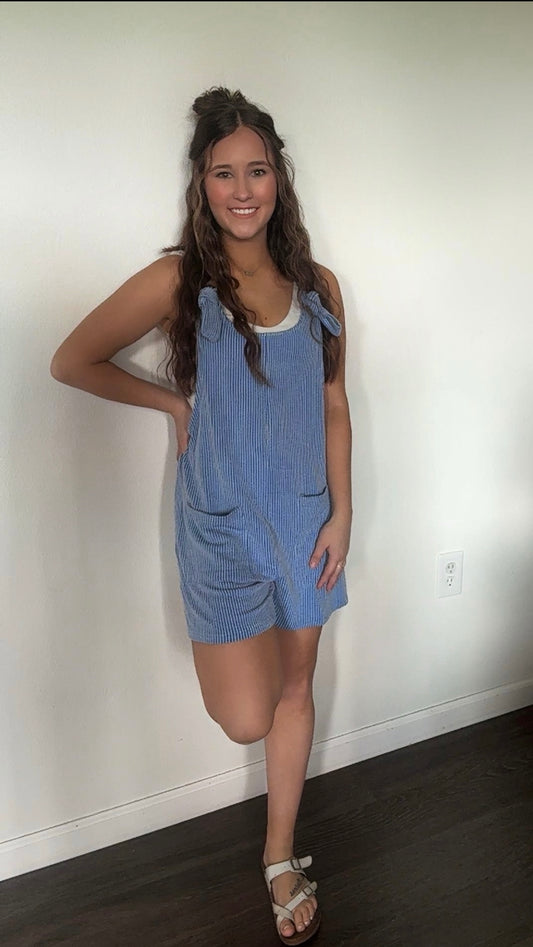 Casual Sleeveless Twisted Strip Knit Jumpsuit