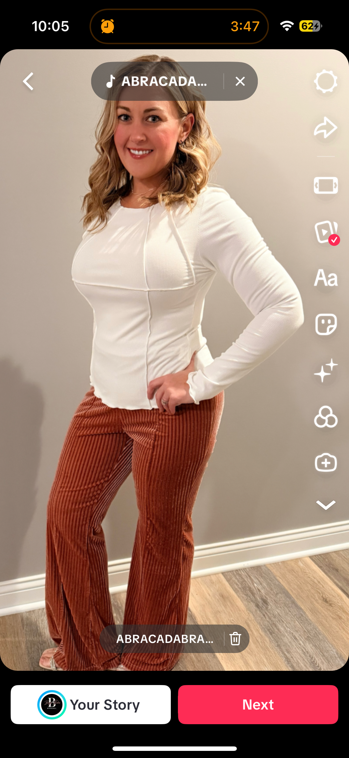 High Waist Flare Corduroy Pants