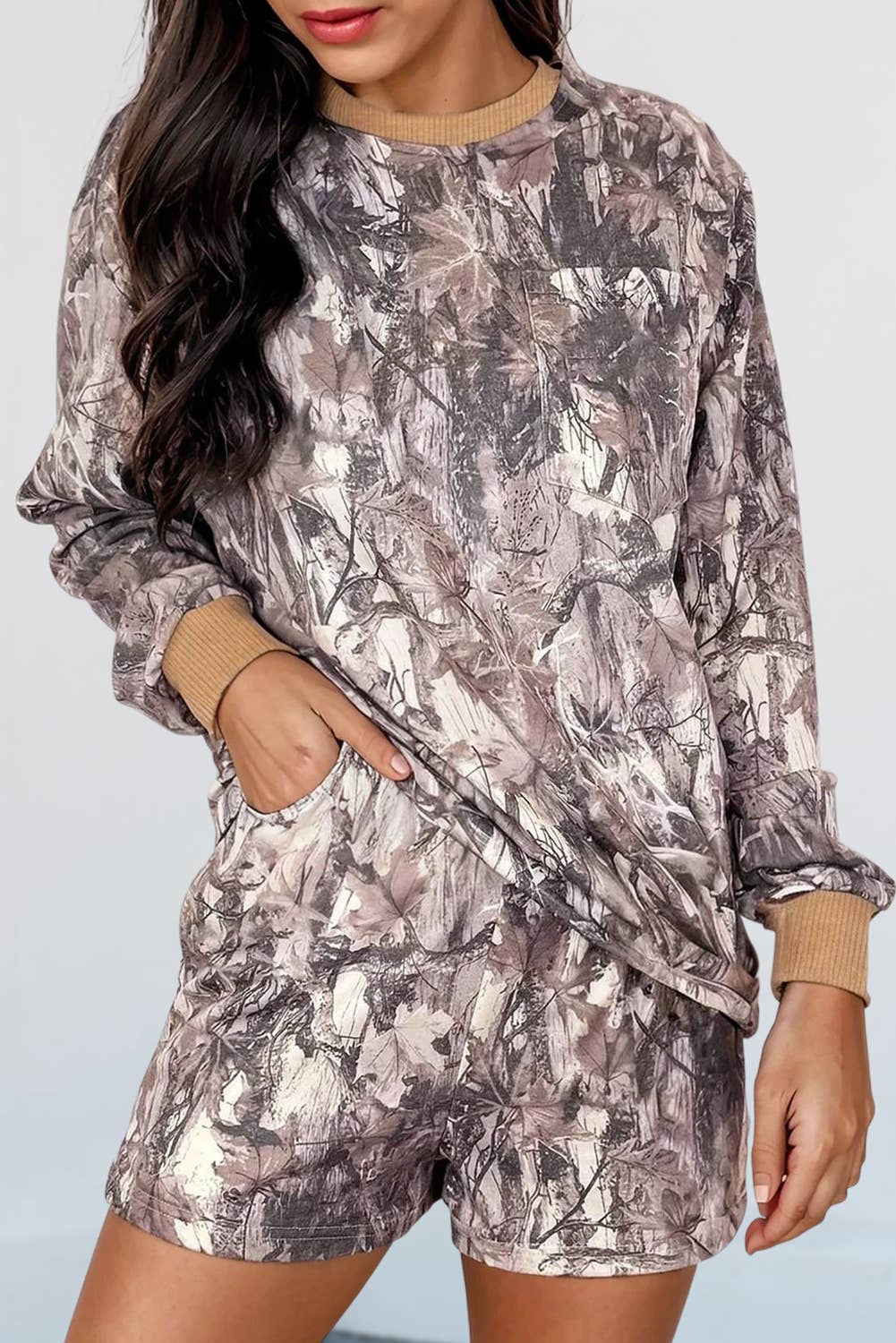 Casual Camo Print Set